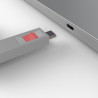 Kit bloqueur de port USB Type C avec clé et 4 verrous, rose