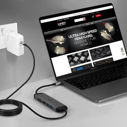 Micro Dock USB 3.2 Type C avec c ble de charge USB PD de 1.4m