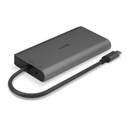 Mini Dock USB 3.2 Type C - 4K HDMI & DP, PD 3.0 100W, USB 3.2, Ethernet Gigabit 
