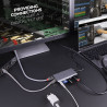 Mini Dock USB 3.2 Type C - 4K HDMI & DP, PD 3.0 100W, USB 3.2, Ethernet Gigabit 