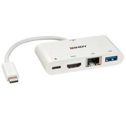 Mini Dock USB 3.1 Type C pour Notebook - HDMI, PD 3.0 100W, USB 3.1, Gigabit