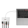 Mini Dock USB 3.1 Type C pour Notebook - HDMI, PD 3.0 100W, USB 3.1, Gigabit