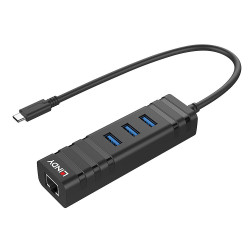 Convertisseur Hub USB 3.1 type C & Ethernet Gigabit