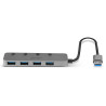 Hub USB 3.0, 4 Ports