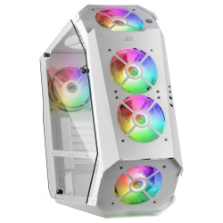 Boitier Moyen Tour ATX Mars Gaming MC51 RGB avec panneaux vitrés (Blanc)
