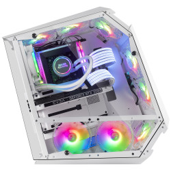 Boitier Moyen Tour ATX Mars Gaming MC51 RGB avec panneaux vitrés (Blanc)