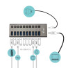 Hub USB 3.0 I-Tec - 10 ports 48W