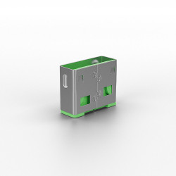 Bloqueurs de ports USB, 10 pièces, Vert