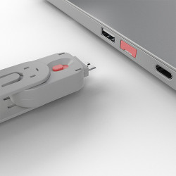 Clé pour bloqueur de port USB type A, rose