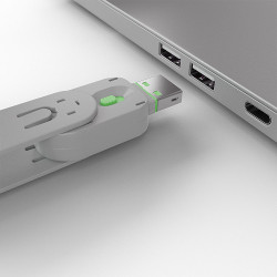 Clé pour bloqueur de port USB type A, vert