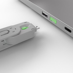 Clé pour bloqueur de port USB type A, vert