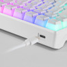 Clavier Gamer mécanique (Outemu Blue Switch) Mars Gaming MKUltra RGB (Blanc)