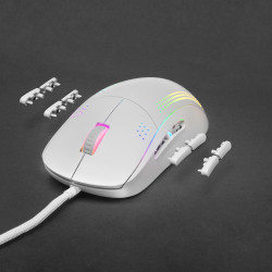 Souris filaire Gamer Mars Gaming MMPro RGB (Blanc)
