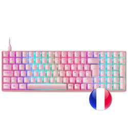 Clavier Gamer mécanique (Outemu Brown Switch) Mars Gaming MKUltra RGB (Rose)
