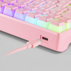 Clavier Gamer mécanique (Outemu Brown Switch) Mars Gaming MKUltra RGB (Rose)