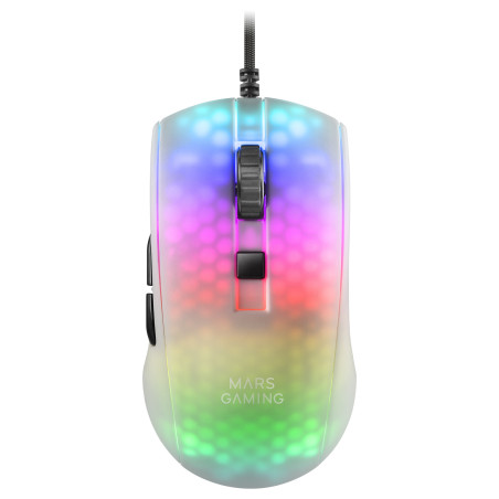 Souris filaire Gamer Mars Gaming MMR RGB (Blanc)