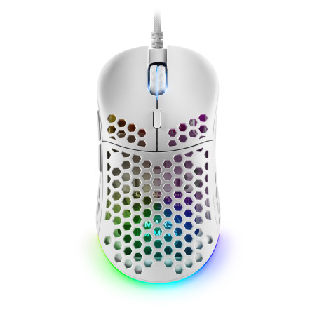 Souris filaire Gamer Mars Gaming MM55 RGB (Blanc)