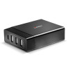 Chargeur secteur Lindy 3xUSB A & 1x USB C 72W (Noir)