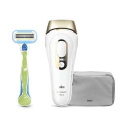 Epilateur Braun Silk-expert Pro 5 PL5014 IPL (Blanc Or)