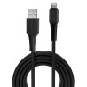 Câble USB A Lindy vers Lightning 50cm (Noir)