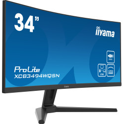 Ecran IIYAMA 34 Noir VA 21 9 incurvé 4ms 3440x1440 UWQHD 0.4ms 300 cd m  HPs 1x