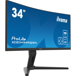 Ecran IIYAMA 34 Noir VA 21 9 incurvé 4ms 3440x1440 UWQHD 0.4ms 300 cd m  HPs 1x