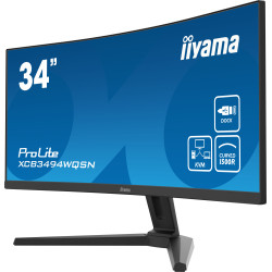Ecran IIYAMA 34 Noir VA 21 9 incurvé 4ms 3440x1440 UWQHD 0.4ms 300 cd m  HPs 1x