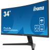 Ecran IIYAMA 34 Noir VA 21 9 incurvé 4ms 3440x1440 UWQHD 0.4ms 300 cd m  HPs 1x