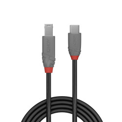 C ble USB 3.2 Type C vers B, 5Gbit s, Anthra Line, 2m