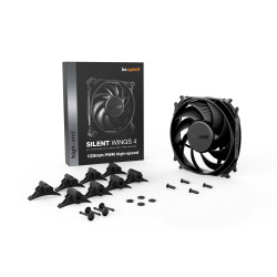 Ventilateur de boitier Be Quiet Silent Wings 4 Haute-vitesse - 12cm (Noir)