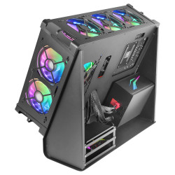 Boitier Moyen Tour ATX Mars Gaming MCB avec panneau vitré (Noir)