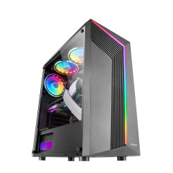 Boitier Moyen Tour ATX Mars Gaming MC-X7 RGB avec panneau vitré (Noir)