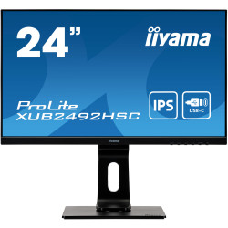 Ecran IIYAMA 24 IPS LED 16 9 Noir 4ms 1920x1080 250 cd m  DP HDMI 2xUSB-HUB 1xU