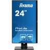 Ecran IIYAMA 24 IPS LED 16 9 Noir 4ms 1920x1080 250 cd m  DP HDMI 2xUSB-HUB 1xU