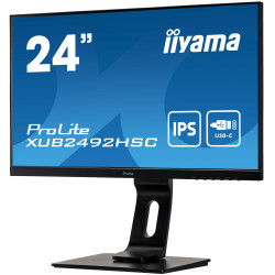 Ecran IIYAMA 24 IPS LED 16 9 Noir 4ms 1920x1080 250 cd m  DP HDMI 2xUSB-HUB 1xU