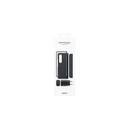 Galaxy Z Fold 4 Note Pack Noir Coque avec S Pen intégré + base secteur 25W EP-TA