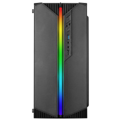 Boitier Mini Tour Micro ATX Mars Gaming MC-S1 RGB avec panneau vitré (Noir)