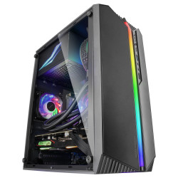 Boitier Mini Tour Micro ATX Mars Gaming MC-S1 RGB avec panneau vitré (Noir)