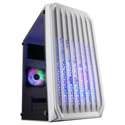Boitier Mini Tour Micro ATX Mars Gaming MC-S2 RGB avec panneau vitré (Blanc)