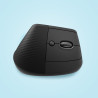 Souris sans fil Bluetooth ergonomique verticale Logitech Lift pour droitier (Noir)
