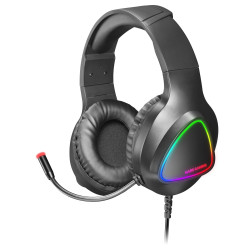 Casque Micro Gamer Mars Gaming MH222 RGB (Noir)
