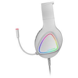 Casque Micro Gamer Mars Gaming MH222 RGB (Blanc)