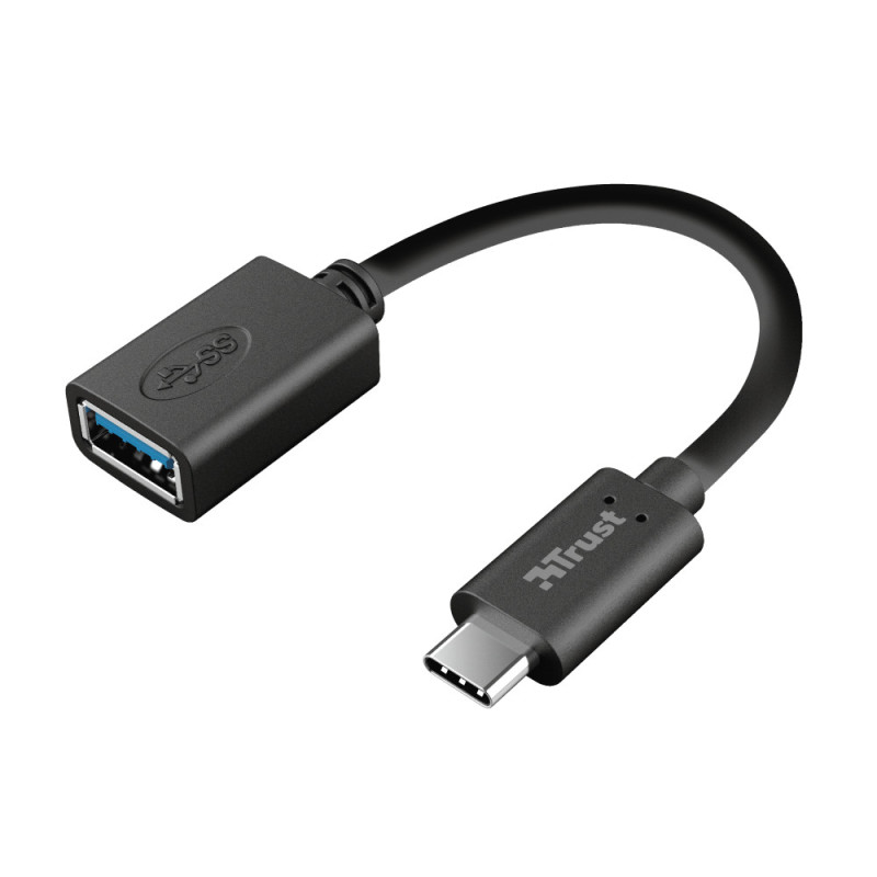 Adaptateur USB 3.0 Type C Trust vers USB Type A M F (Noir) Adaptateur USB 3.0 Type C Trust vers USB Type A M F (Noir)