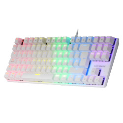 Clavier Gamer mécanique (Red Switch) Mars Gaming MK80 RGB (Blanc)