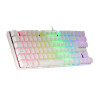 Clavier Gamer mécanique (Red Switch) Mars Gaming MK80 RGB (Blanc)