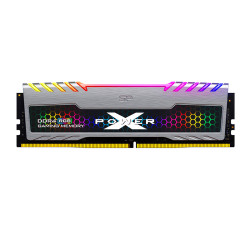 Kit Barrettes mémoire 16Go (2x8Go) DIMM DDR4 Silicon Power XPower Turbine RGB PC4-25600 (3200 Mhz) (Gris)