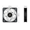 Ventilateur de boitier Arctic P12 PWM PST RGB - 12cm (Noir)