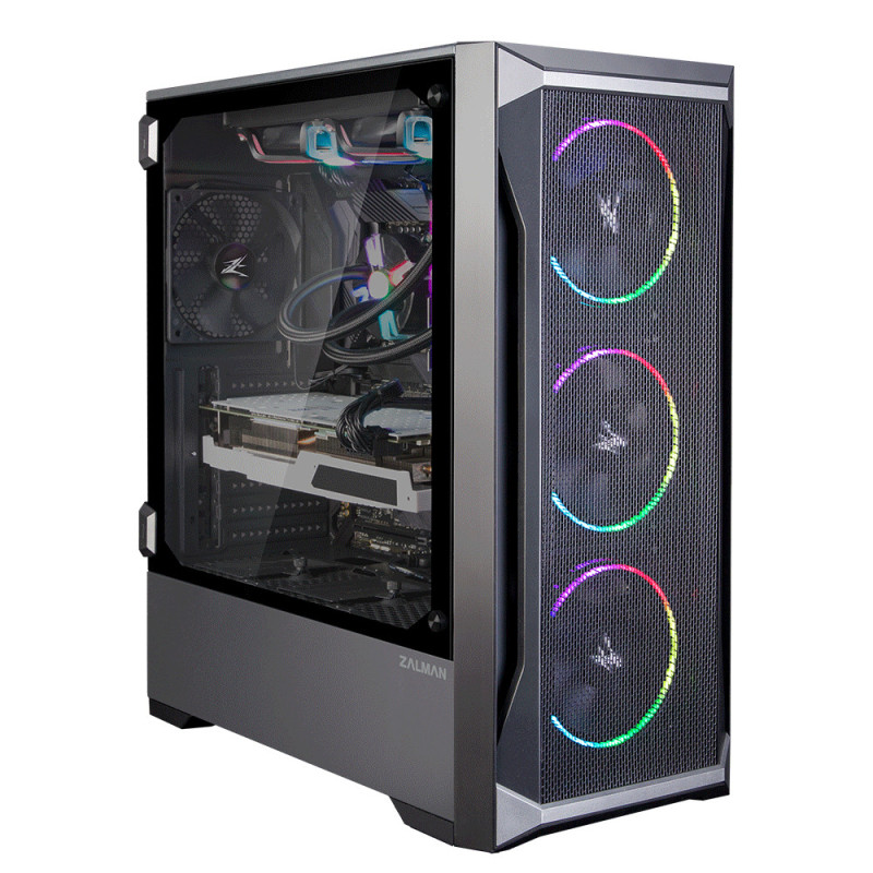 Boitier Moyen Tour ATX Zalman Z8 MS RGB avec panneau vitré(Noir)
