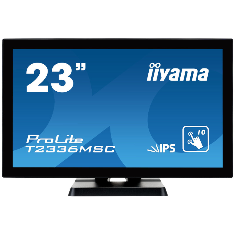 Ecran IIYAMA 23 Noir Tactile 10 points IPS LED Full HD 1920x1080 5ms 250 cd m  