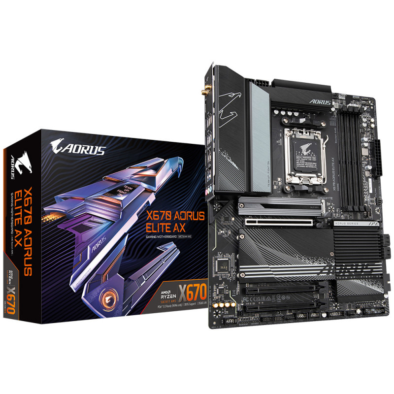 Carte Mère Gigabyte X670 Aorus Elite AX (AM5)